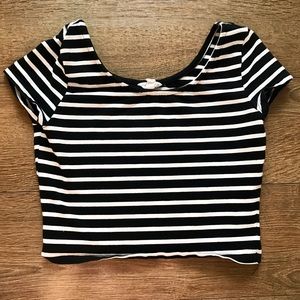 Striped crop top❤️